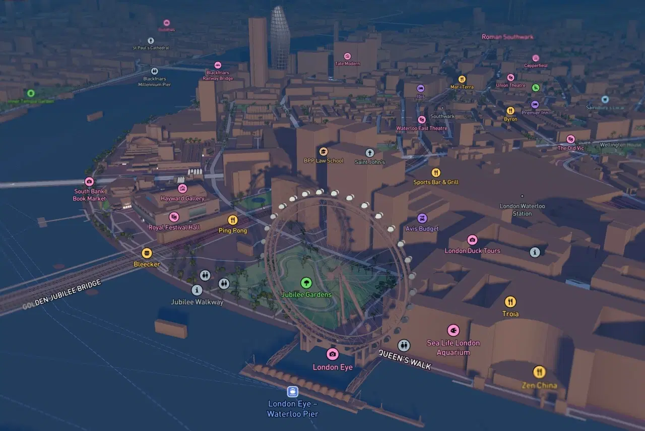 london eye mapbox image